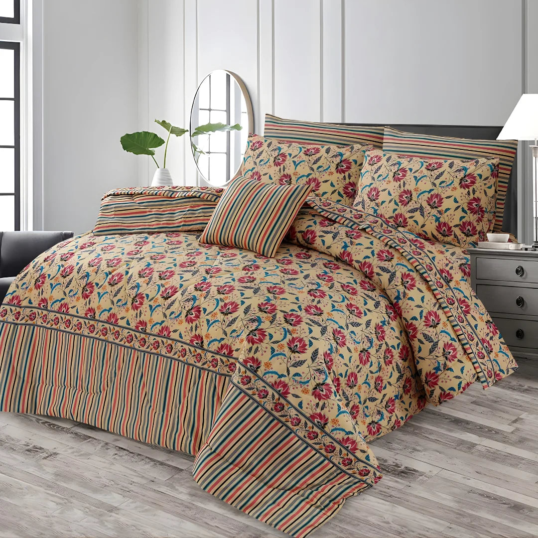 Premium King Size 7-Piece Comforter Set | Complete Bedding Collection