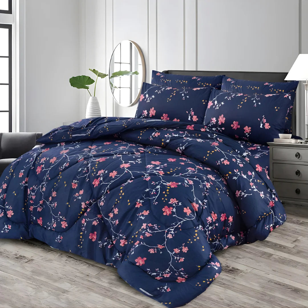 Premium King Size 7-Piece Comforter Set | Complete Bedding Collection