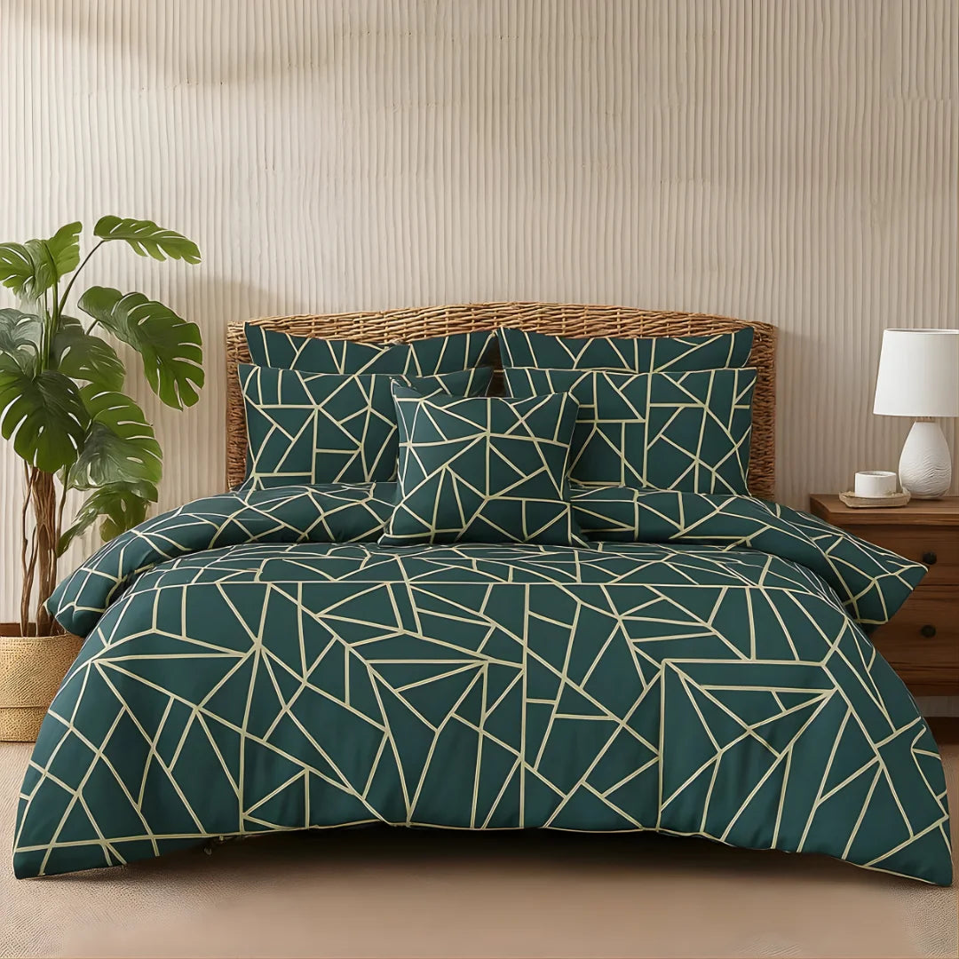 Premium King Size 7-Piece Comforter Set | Complete Bedding Collection