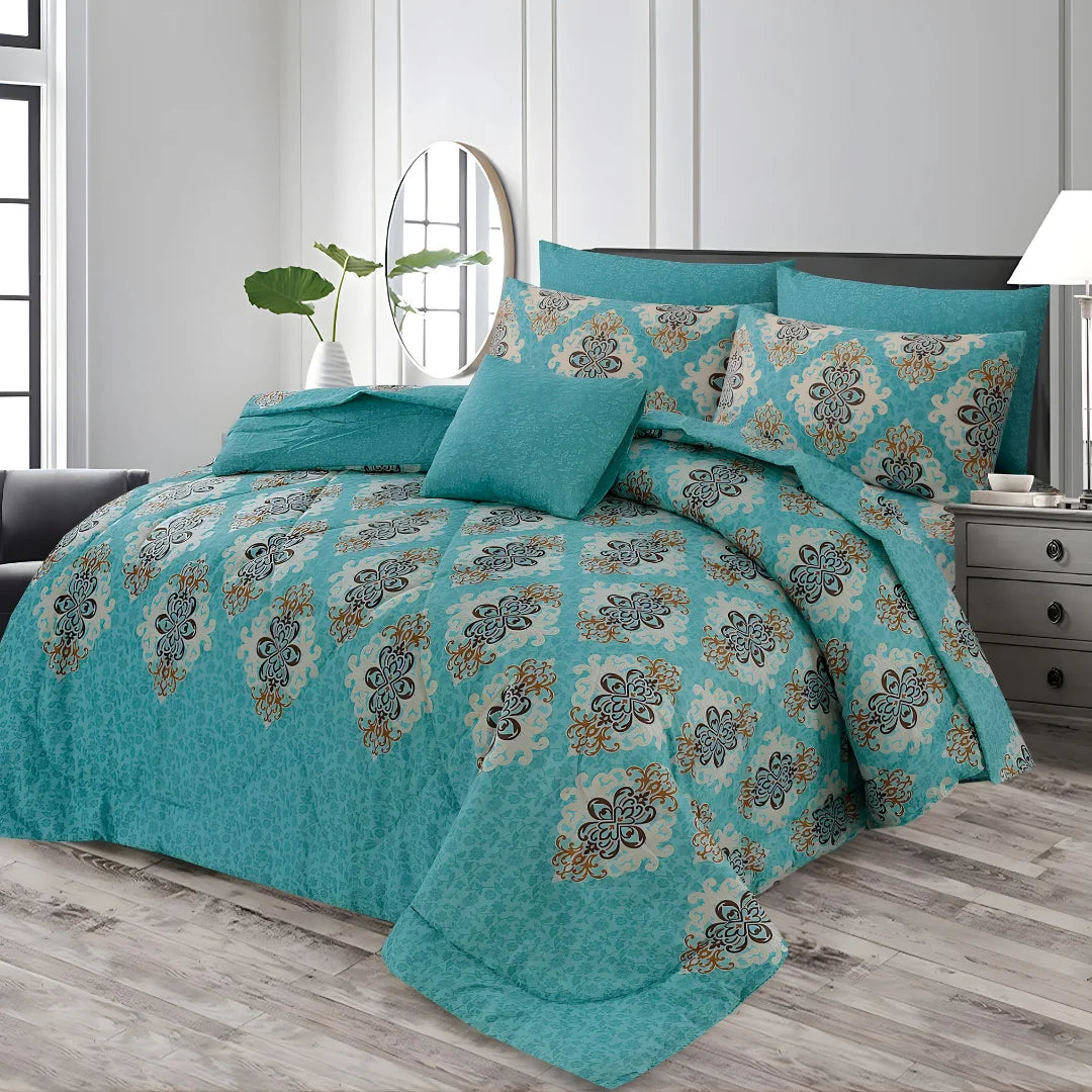 Premium King Size 7-Piece Comforter Set | Complete Bedding Collection