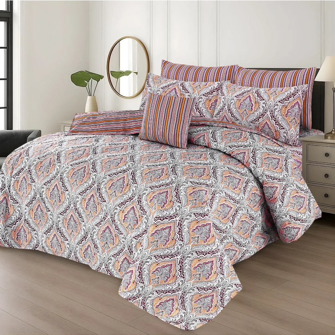 Premium King Size 7-Piece Comforter Set | Complete Bedding Collection