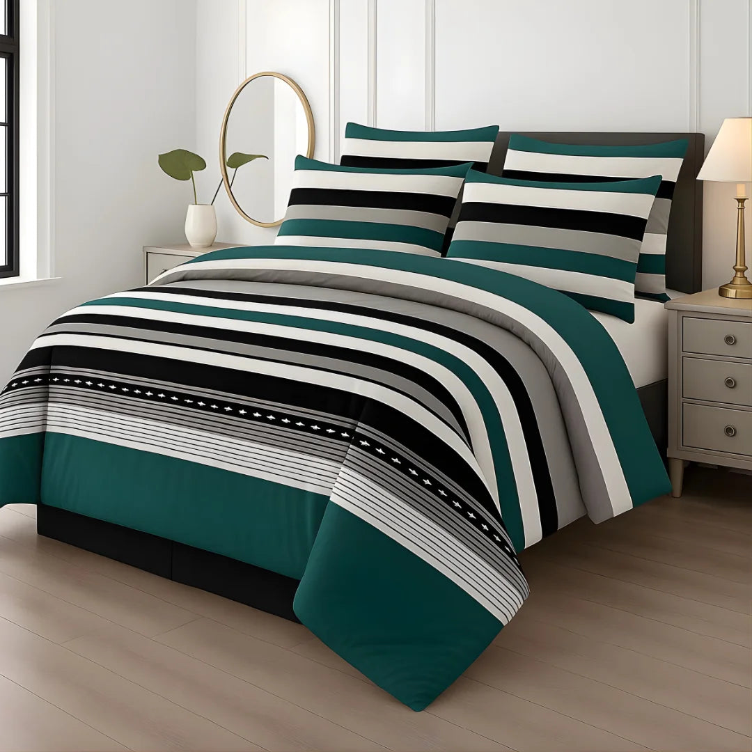 Premium King Size 7-Piece Comforter Set | Complete Bedding Collection