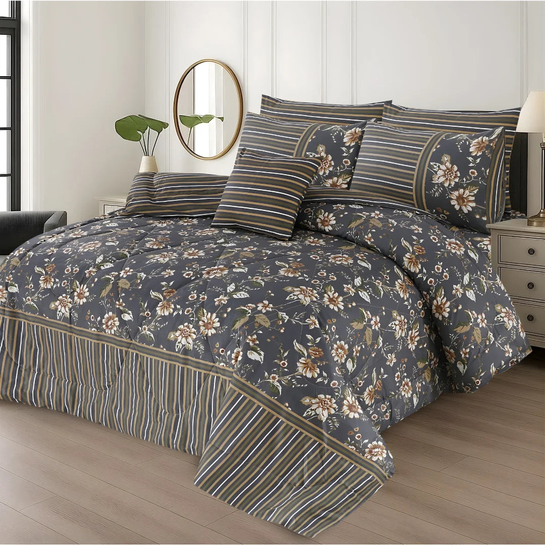 Premium King Size 7-Piece Comforter Set | Complete Bedding Collection