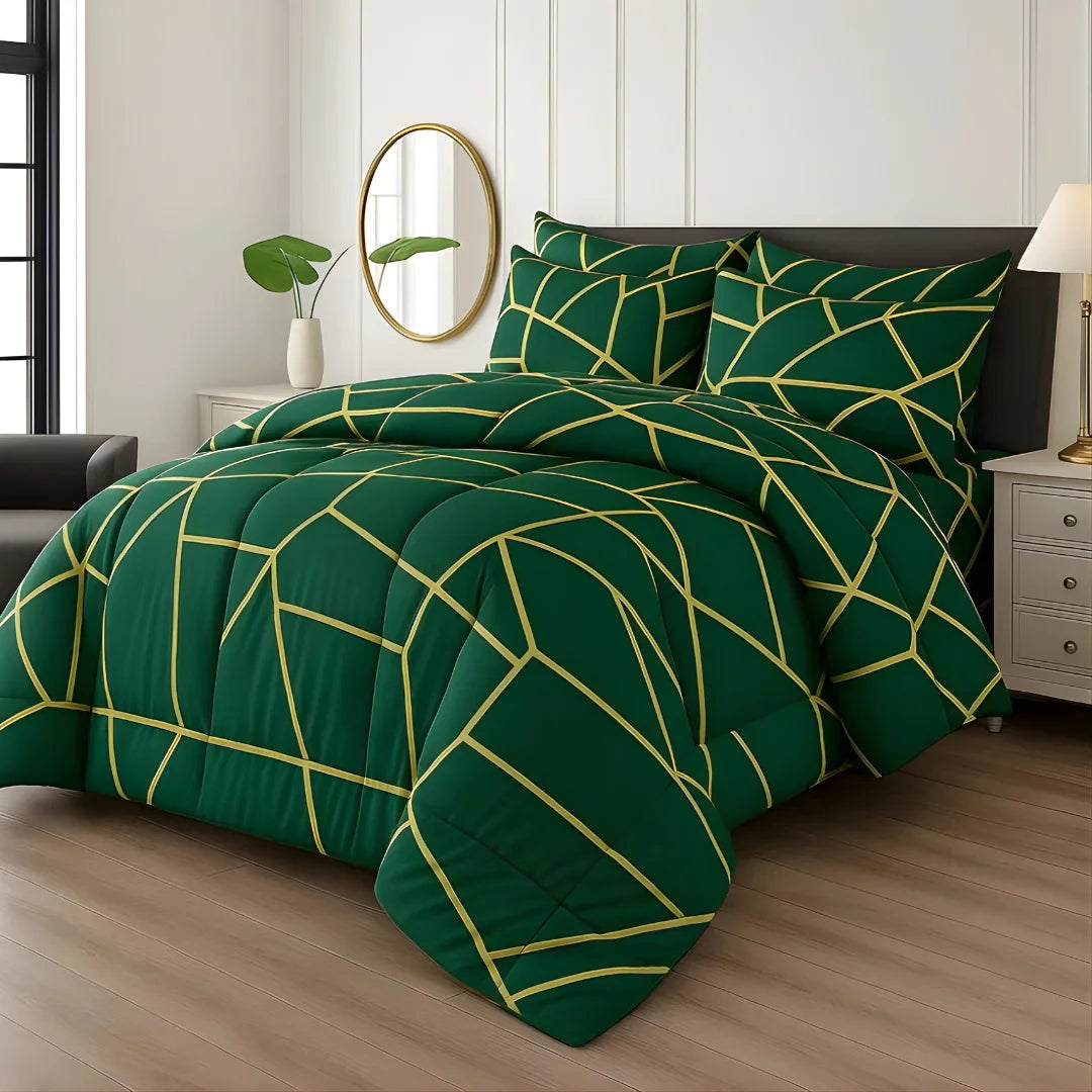 Premium King Size 7-Piece Comforter Set | Complete Bedding Collection