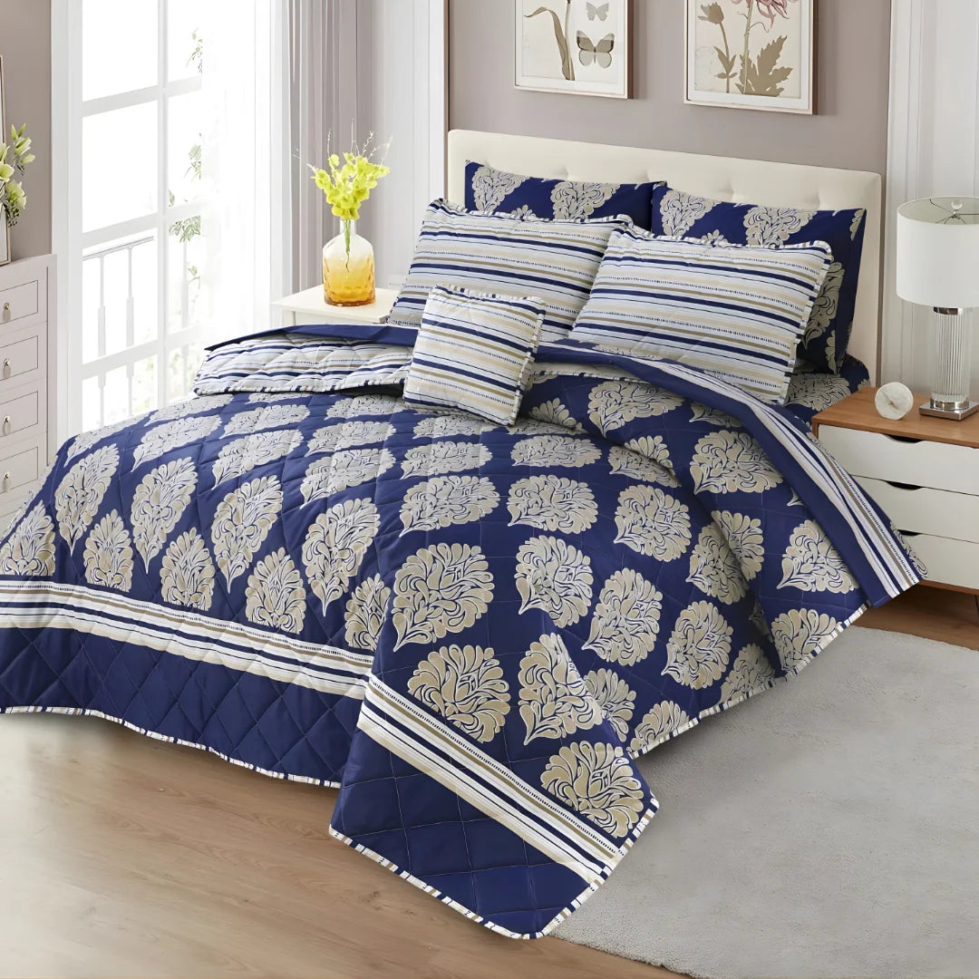 Premium King Size 7-Piece Comforter Set | Complete Bedding Collection