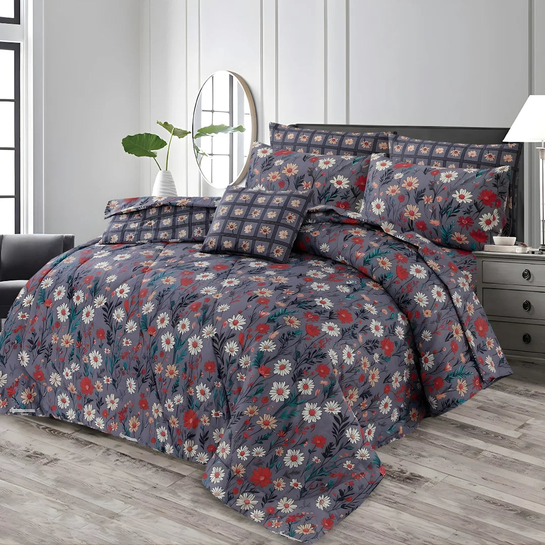 Premium King Size 7-Piece Comforter Set | Complete Bedding Collection