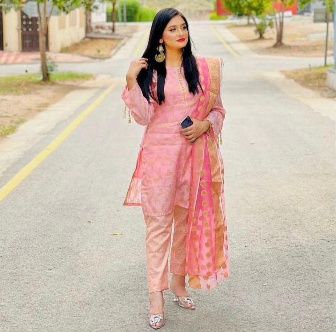 Special Eid Collection: Restocked with New Light Colors - Unstitched Cotton Jacquard 3-Piece Set