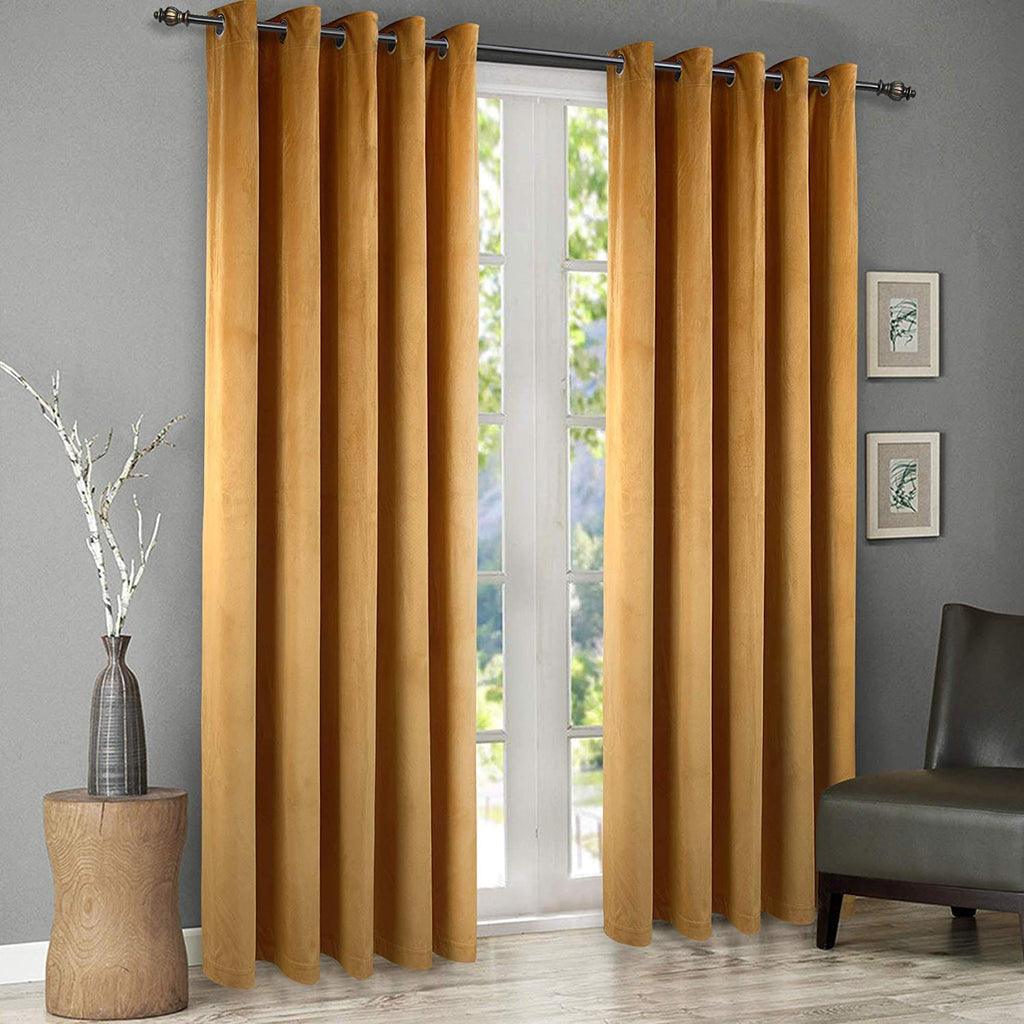 2pcs Premium Velvet Curtain for Bedroom & Living Room