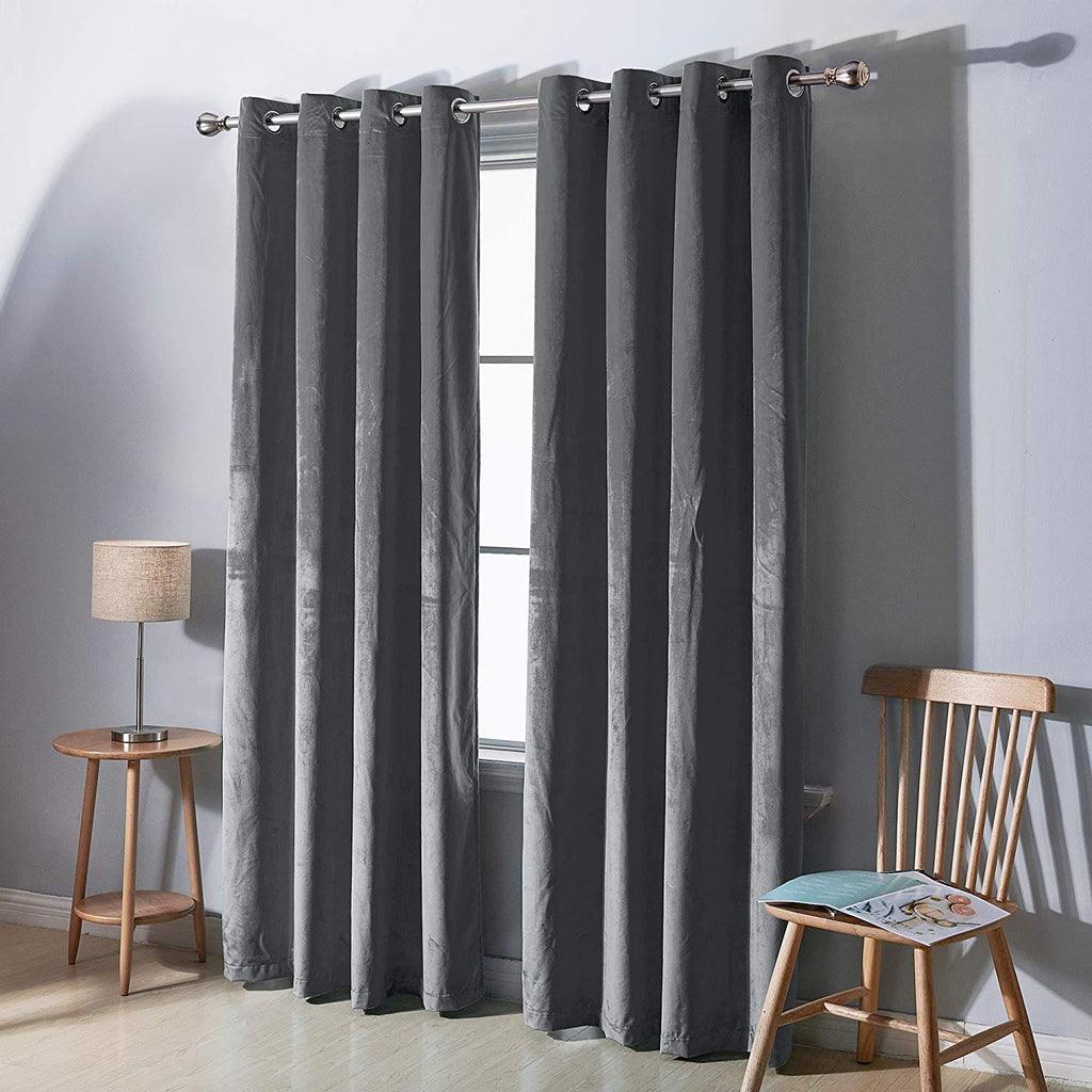 2pcs Premium Velvet Curtain for Bedroom & Living Room