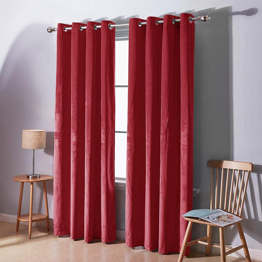 2pcs Premium Velvet Curtain for Bedroom & Living Room