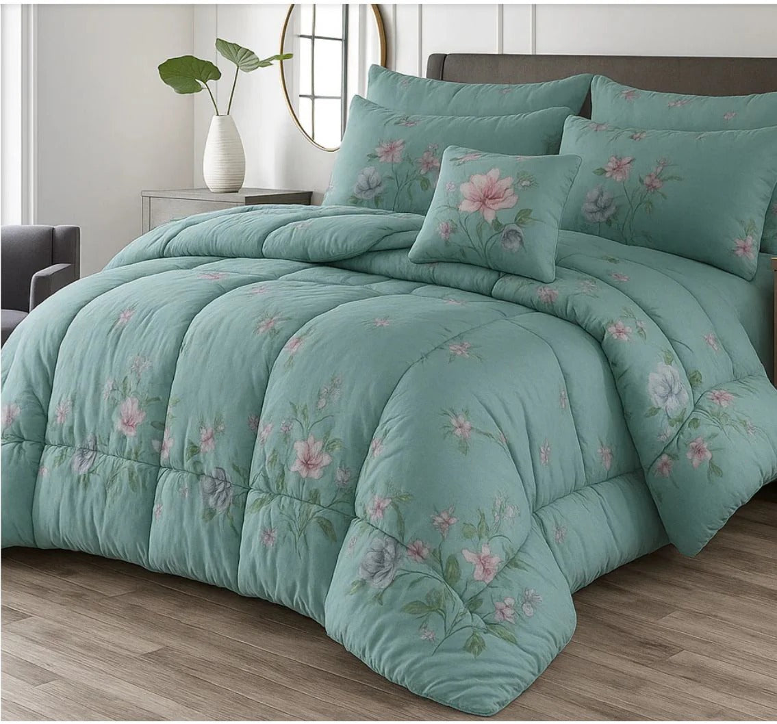 Premium King Size 7-Piece Comforter Set | Complete Bedding Collection