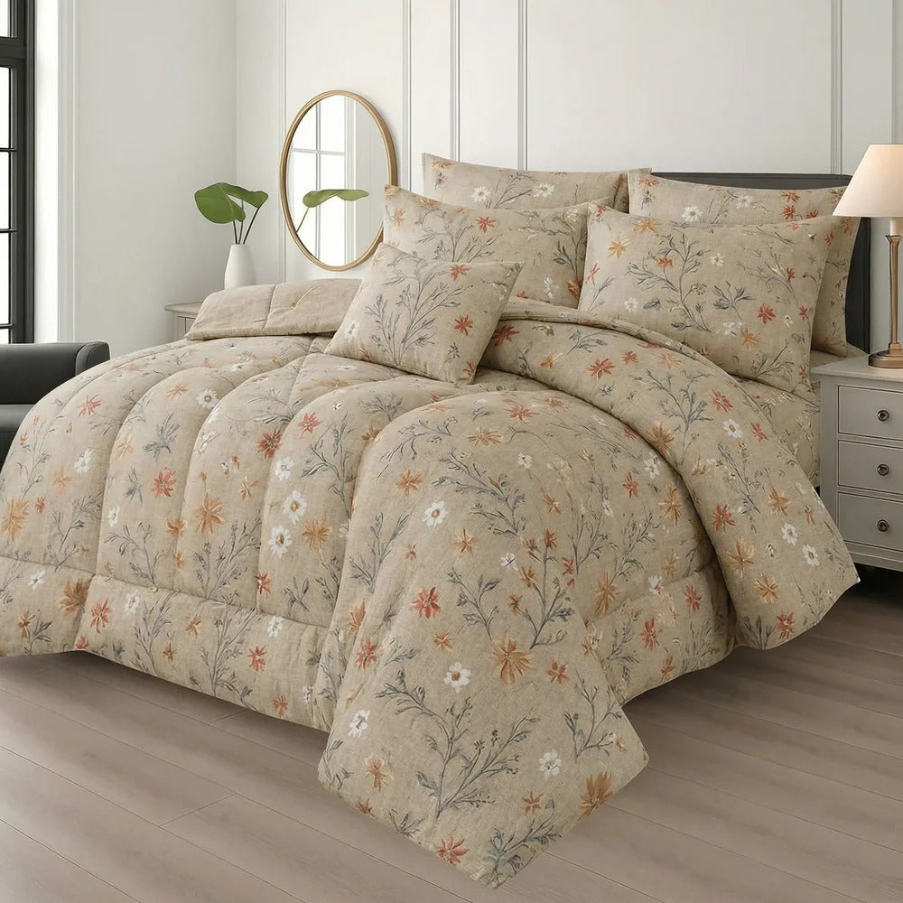 New Arrival 7PC Salonika Cotton Comforter Set