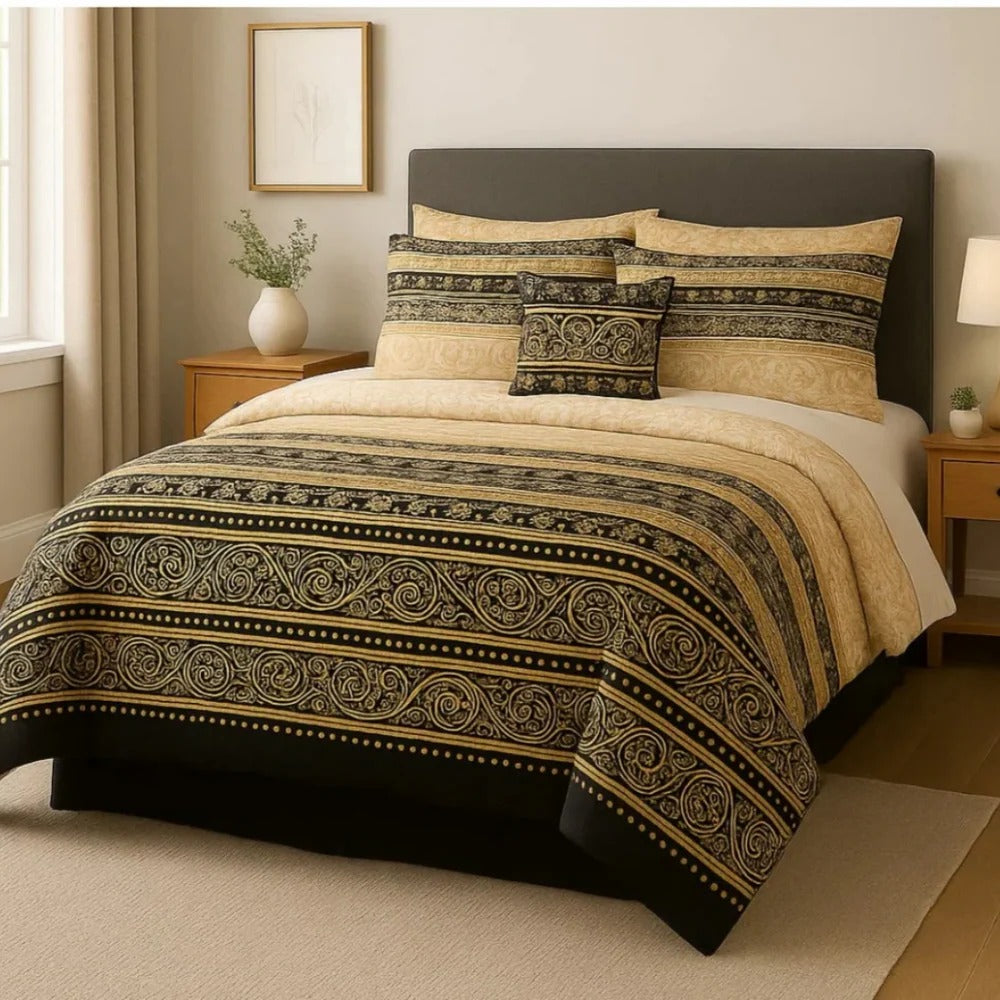 New Arrival 7PC Salonika Cotton Comforter Set