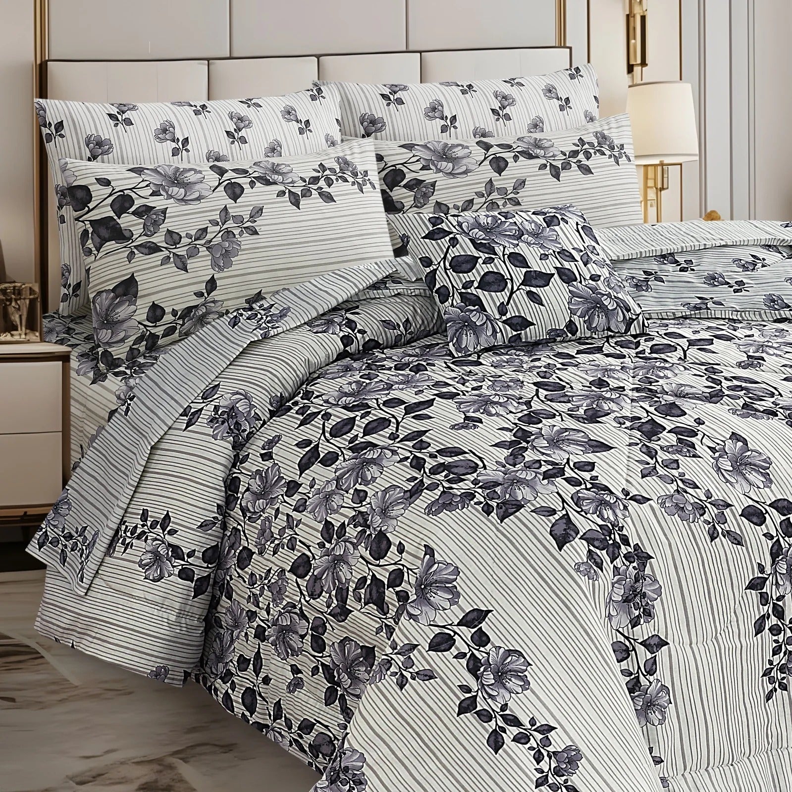 New Arrival 7PC Salonika Cotton Comforter Set