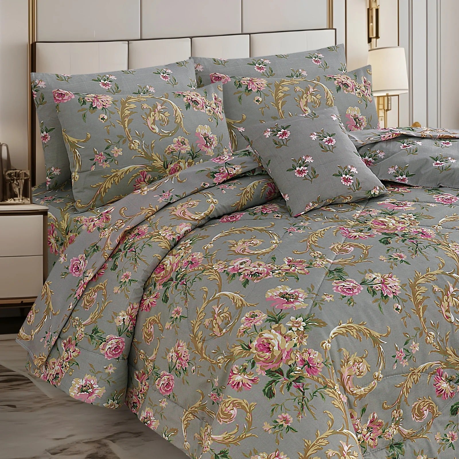 New Arrival 7PC Salonika Cotton Comforter Set
