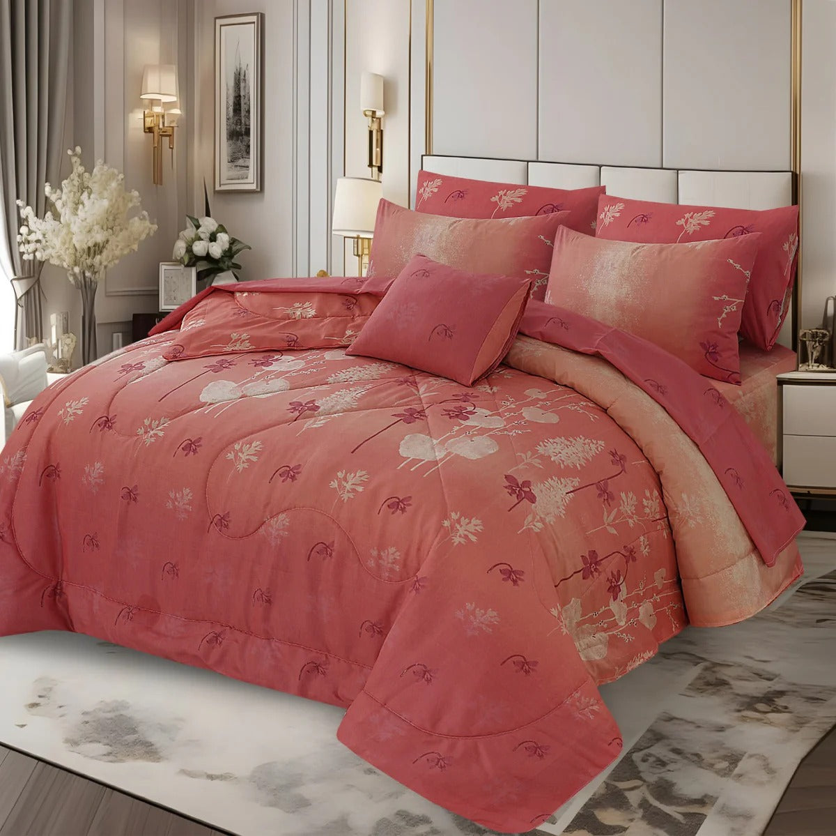 New Arrival 7PC Salonika Cotton Comforter Set