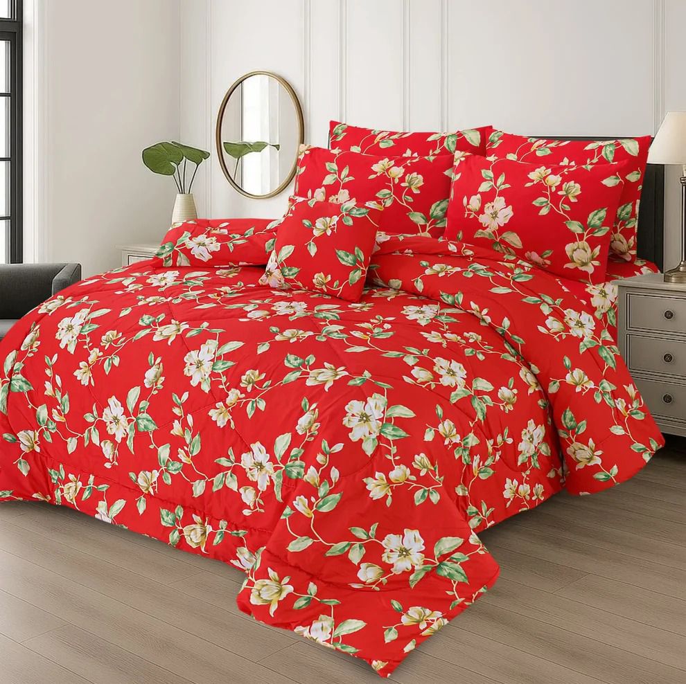 Premium King Size 7-Piece Comforter Set | Complete Bedding Collection