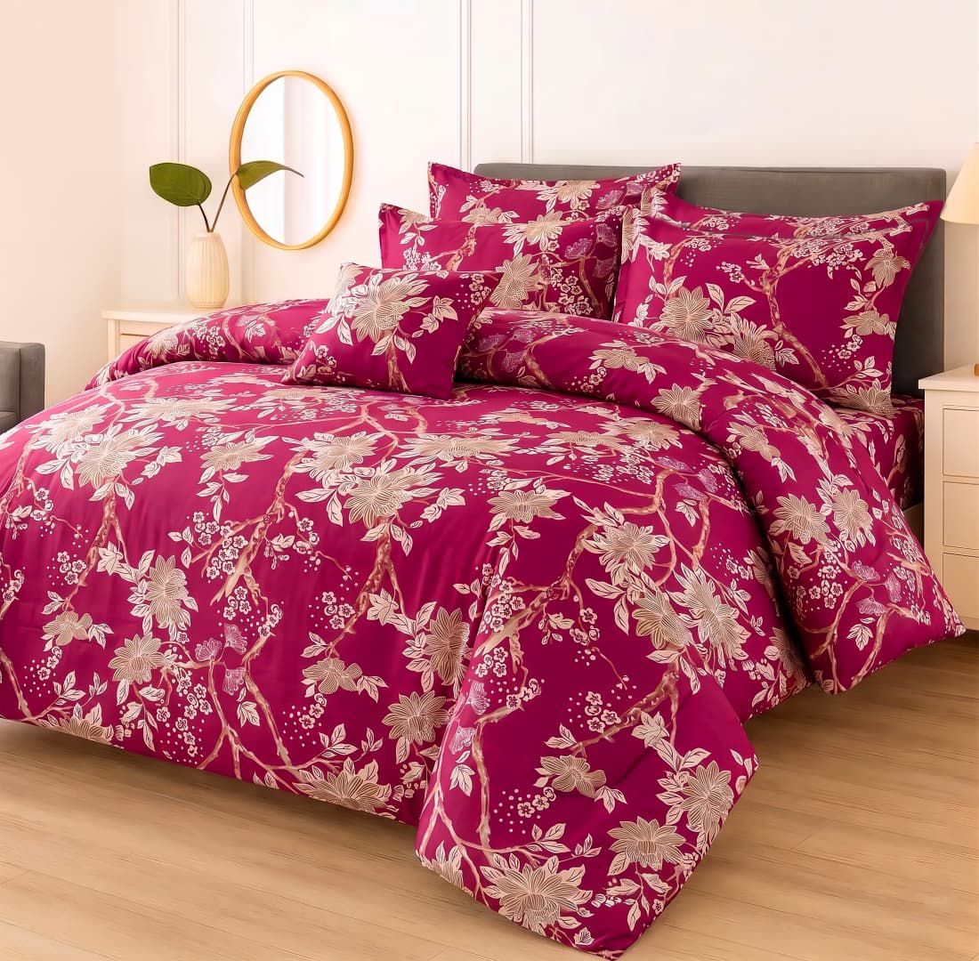 Premium King Size 7-Piece Comforter Set | Complete Bedding Collection