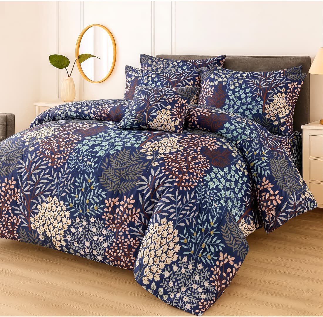 Premium King Size 7-Piece Comforter Set | Complete Bedding Collection