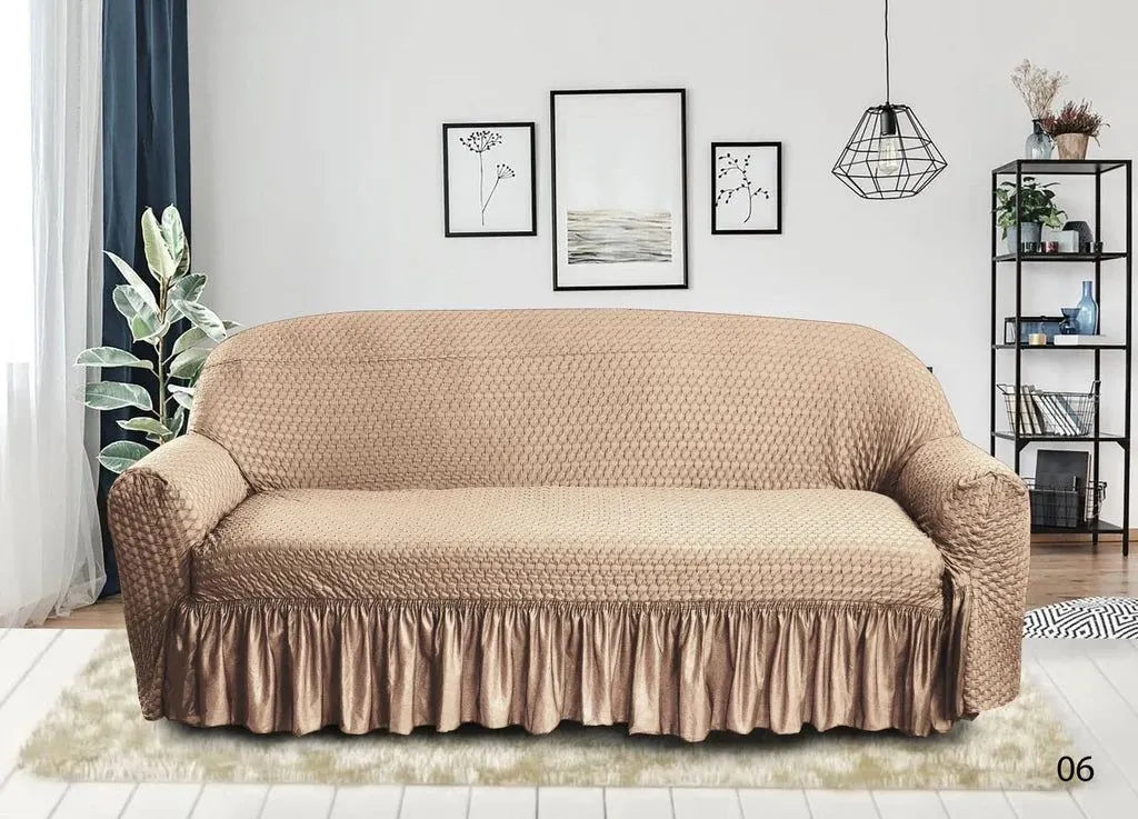 Frill Style Butterfly Stuff Sofa Cover (Moose Color)