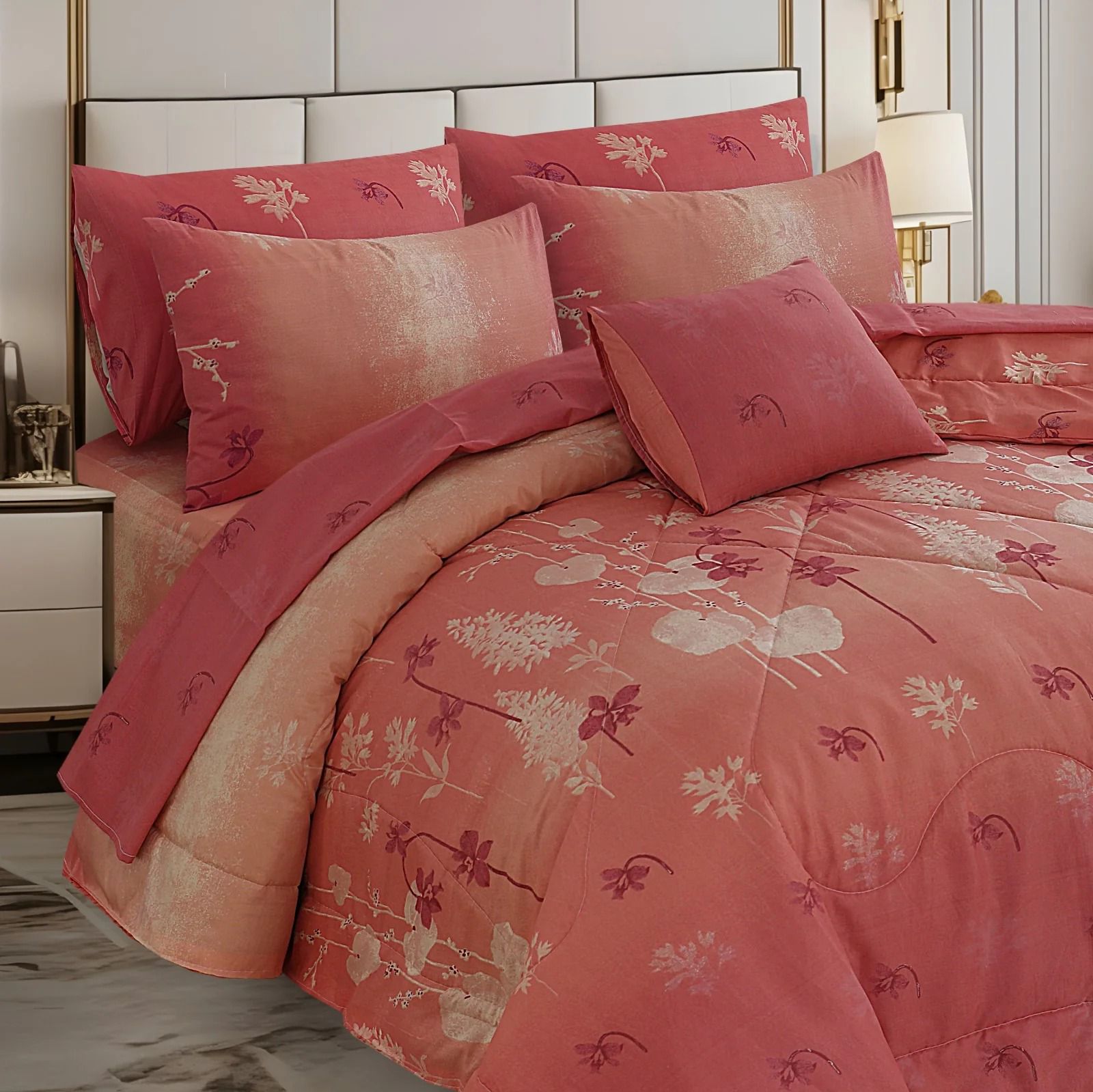 New Arrival 7PC Salonika Cotton Comforter Set