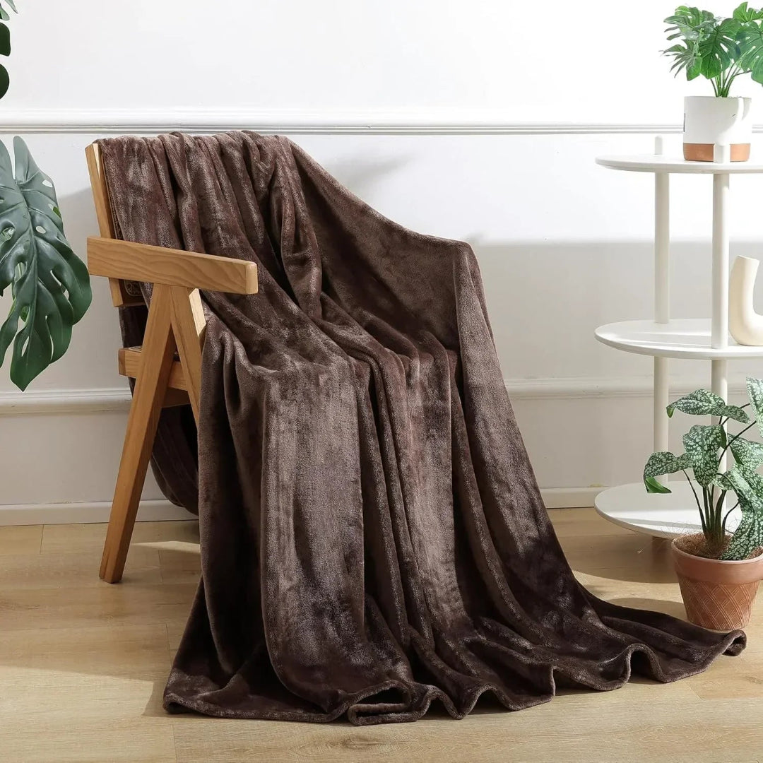 Premium Coral AC Fleece Funnel Blanket | Double Bed