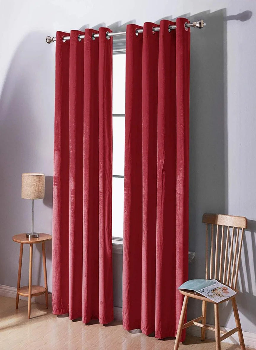 2pcs Premium Velvet Curtain for Bedroom & Living  Room 48 x 96 Inches