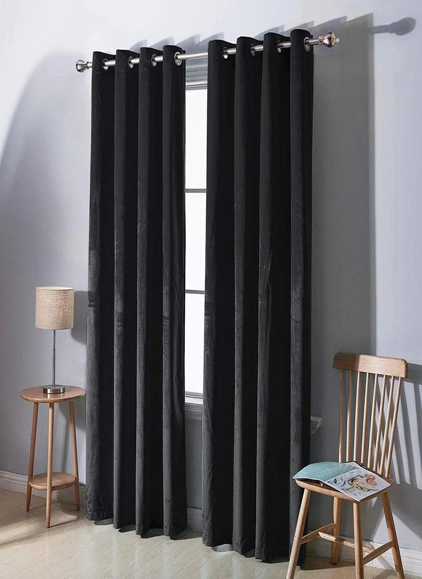 2pcs Premium Velvet Curtain for Bedroom & Living  Room 48 x 96 Inches