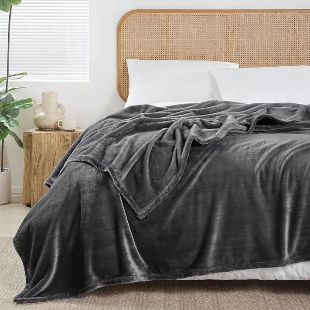 Premium Coral AC Fleece Funnel Blanket | Double Bed