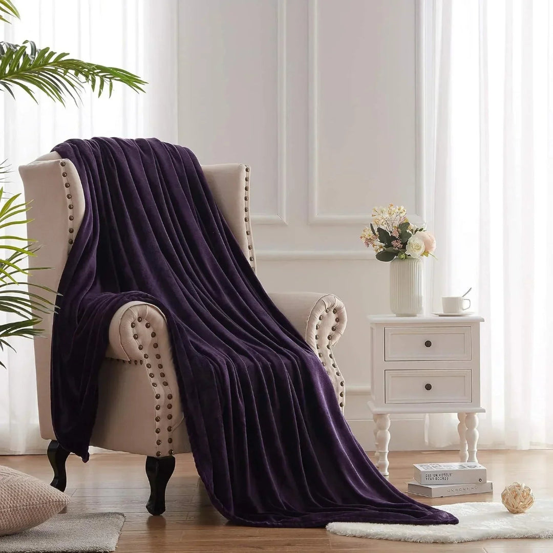 Premium Coral AC Fleece Funnel Blanket | Double Bed