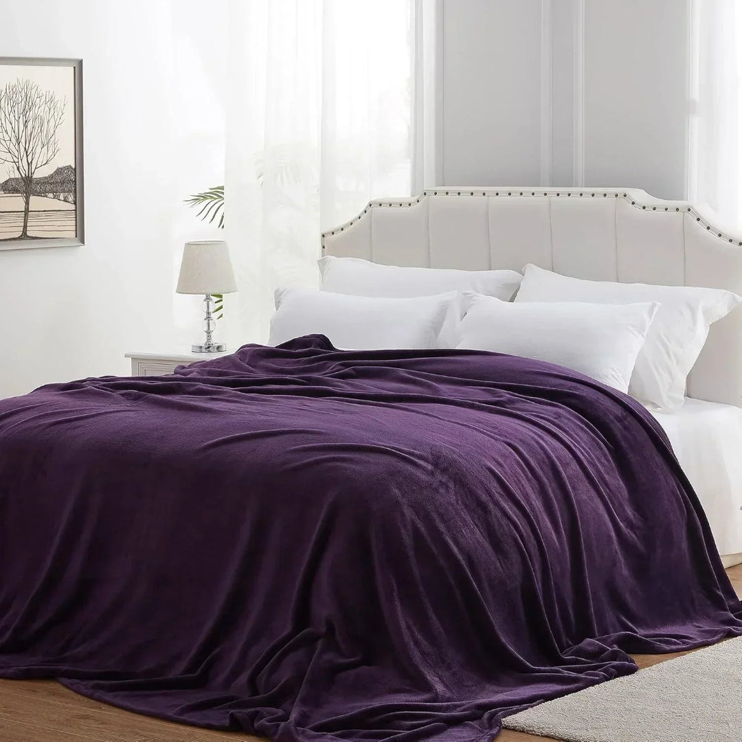 Premium Coral AC Fleece Funnel Blanket | Double Bed