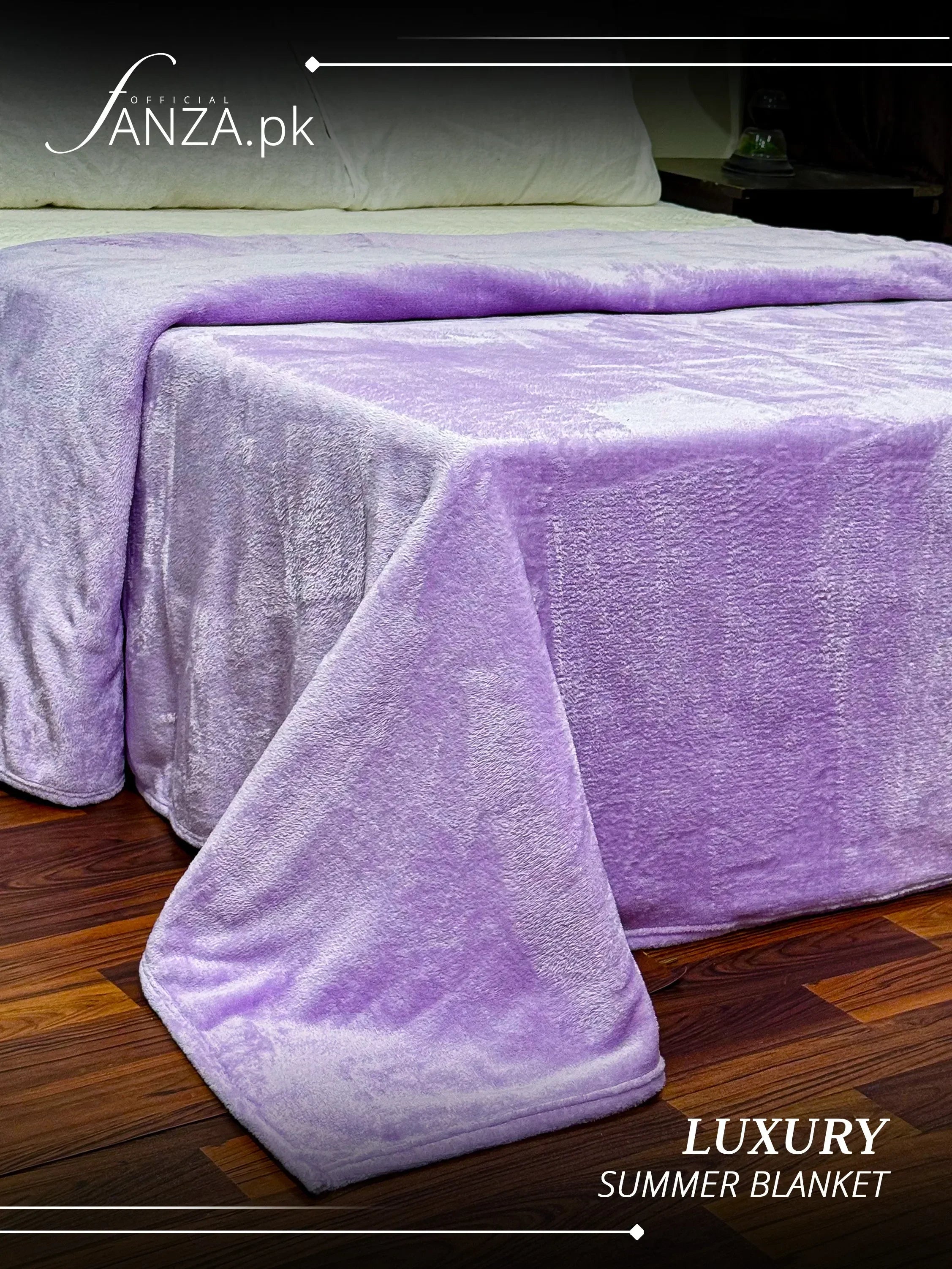 Light purple AC Dyed Funnel Blanket in Coral Fleece