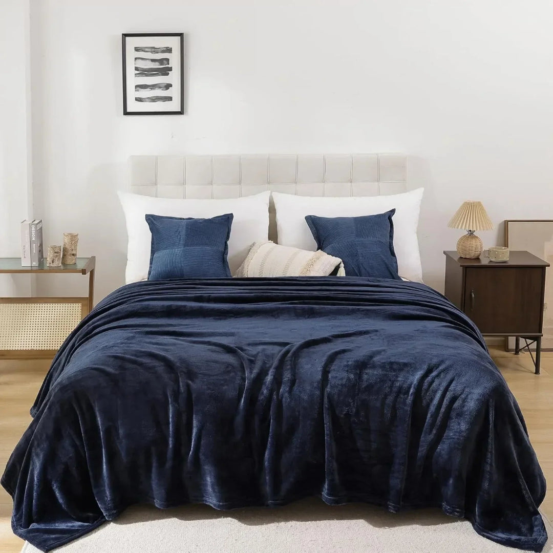 Premium Coral AC Fleece Funnel Blanket | Double Bed